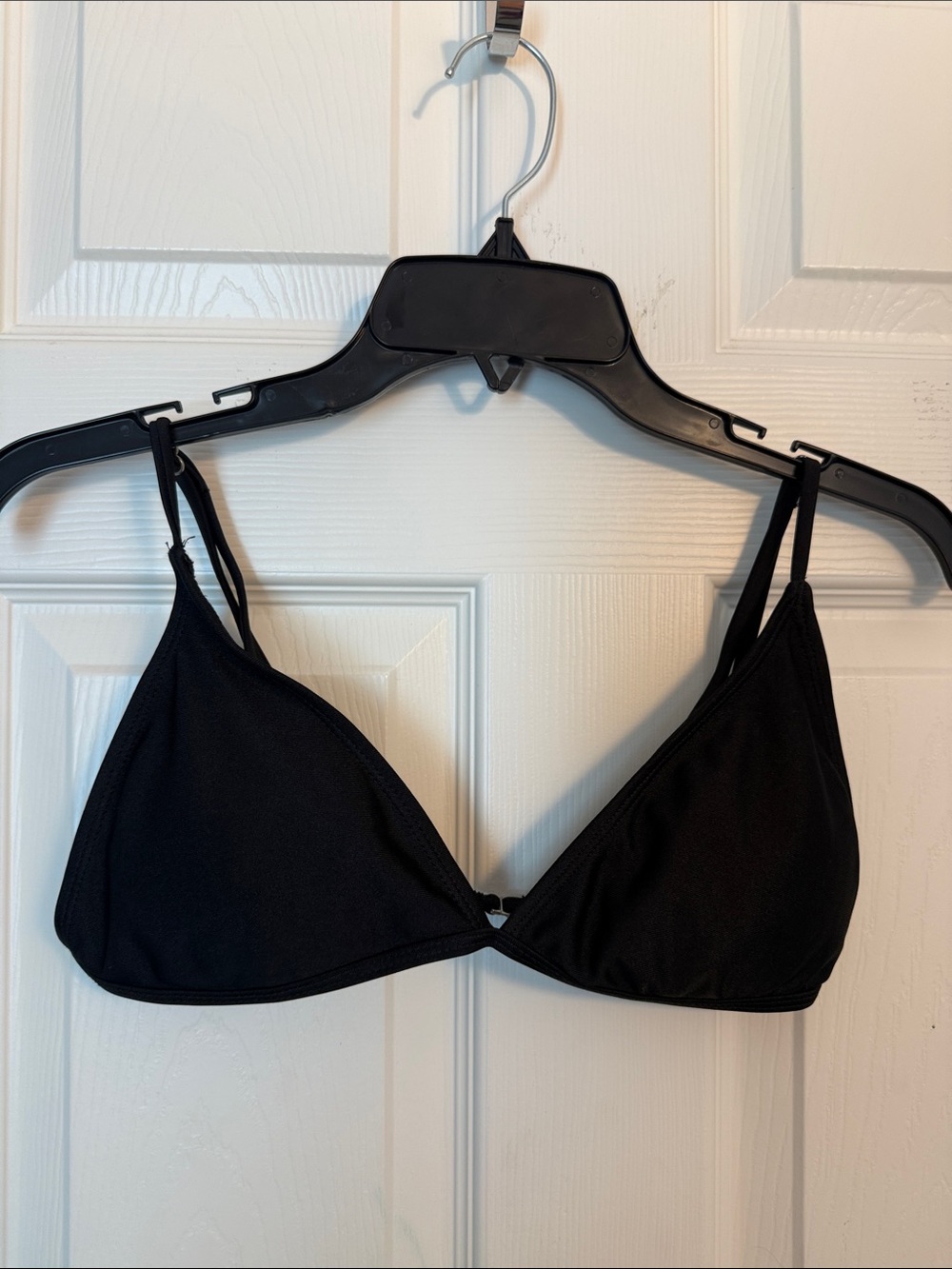SHEIN Black Triangle Bikini Top